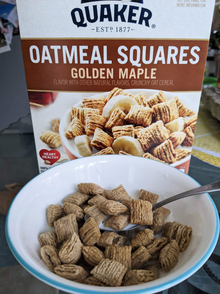 Golden Maple Oatmeal Squares Cereal Review Box