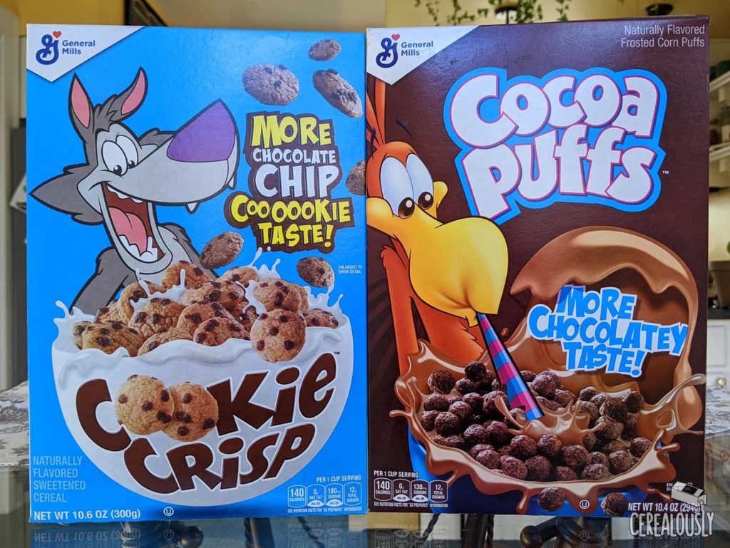 General Mills Ultimate Taste Comeback Review Cocoa Puffs Cookie Crisp Boxes