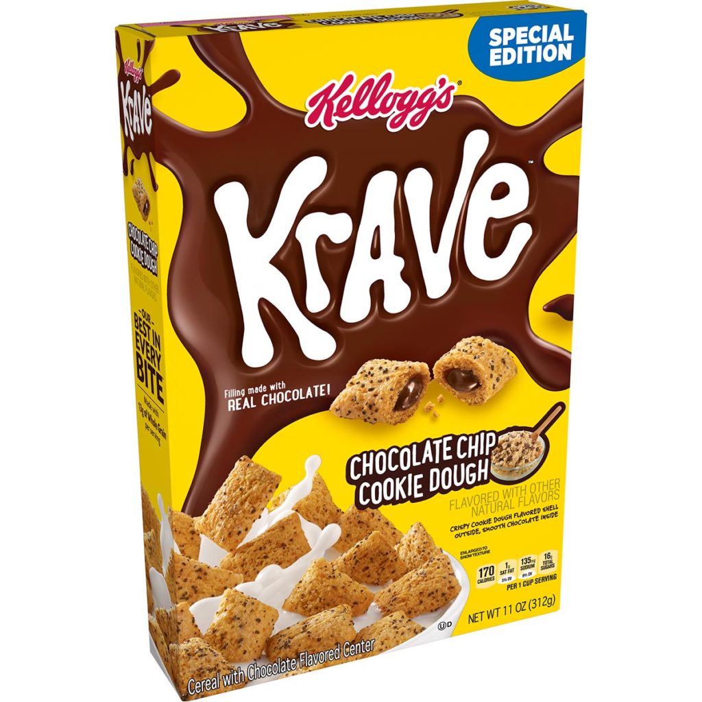New Chocolate Chip Cookie Dough Krave Cereal
