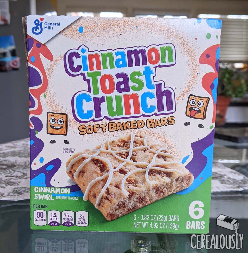 New Cinnamon Toast Crunch Soft Baked Bars Review Box