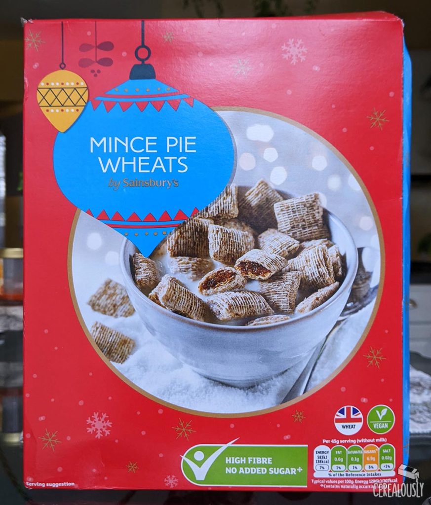 Sainsbury's New Mince Pie Wheats Cereal Review Box