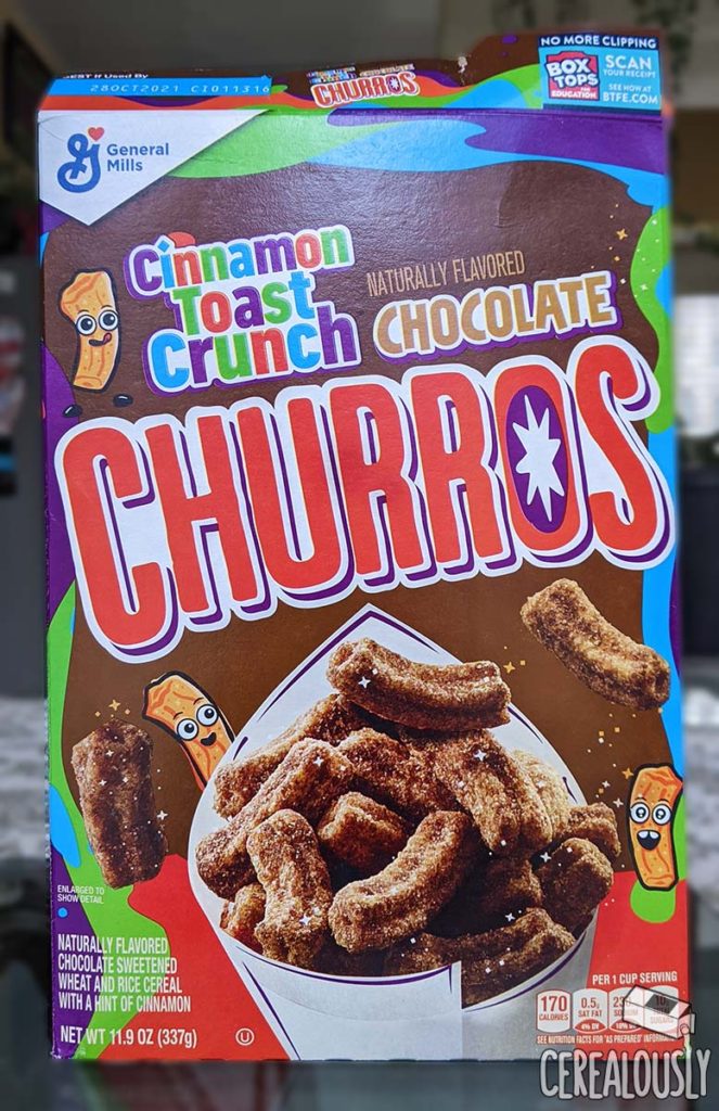 Cinnamon Toast Crunch Chocolate Churro Cereal Review Box