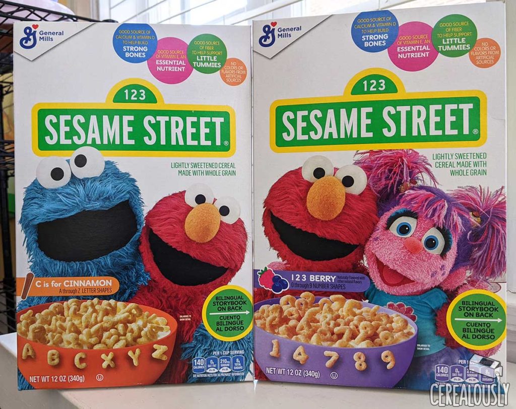 New Sesame Street Cereal Review - Boxes