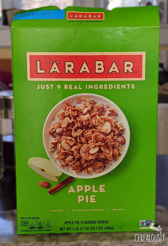 New Apple Pie LäraBar Cereal Review Box
