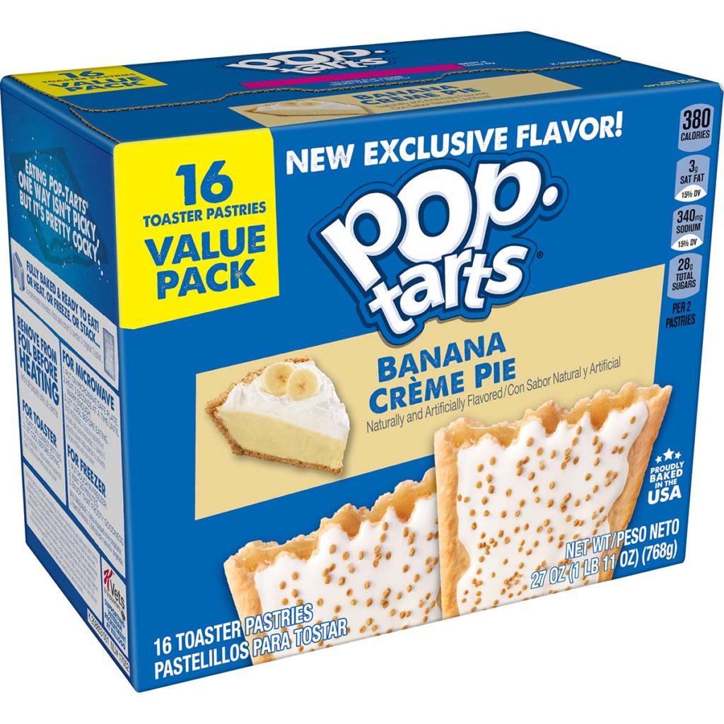 New Banana Creme Pie Pop-Tarts Box