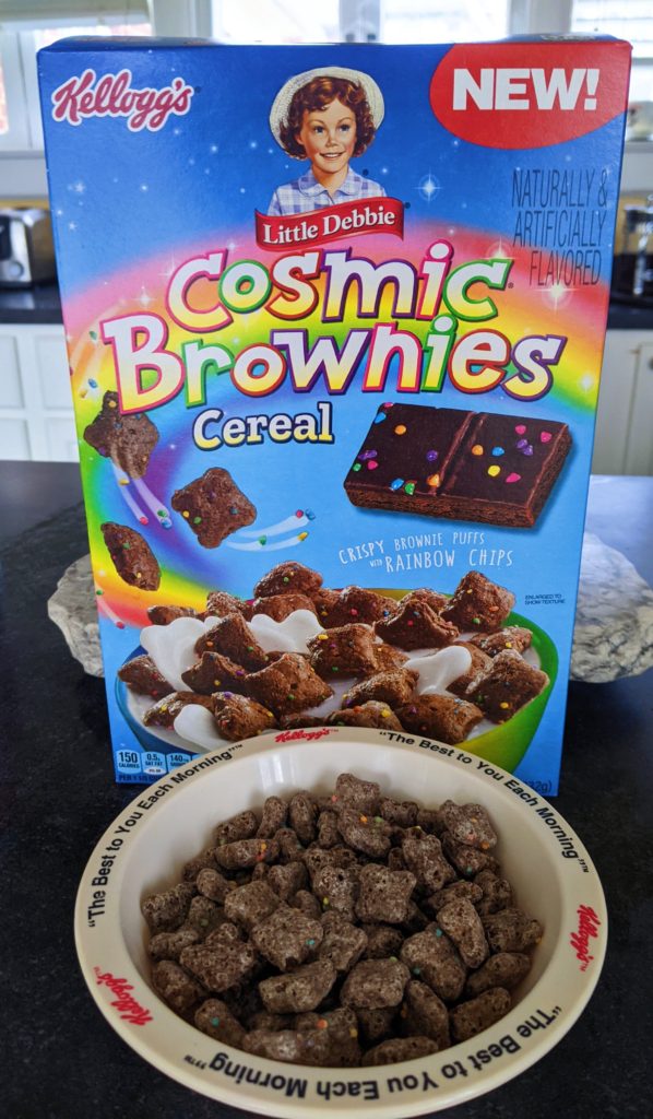 New Little Debbies Cosmic Brownies Cereal Review Box