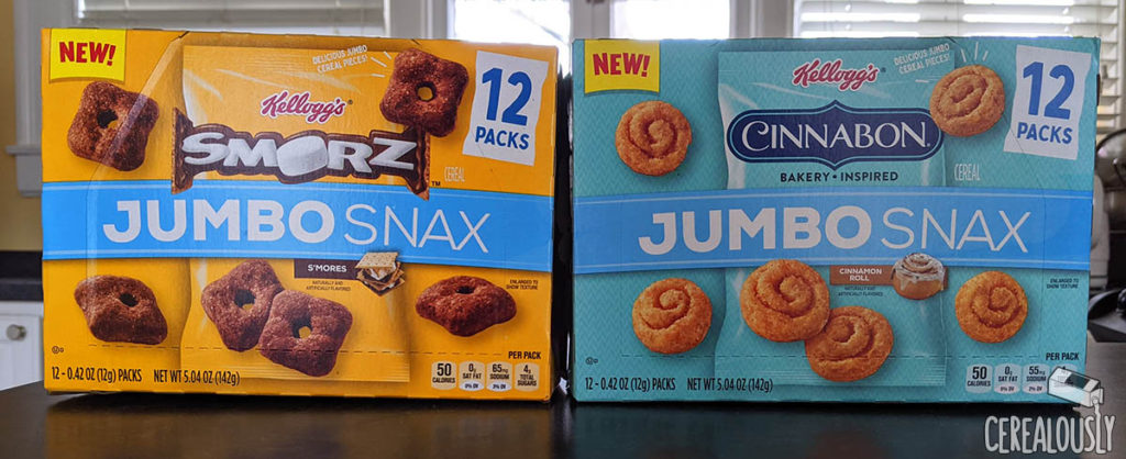 New Kellogg's Smorz & Cinnabon Jumbo Snax