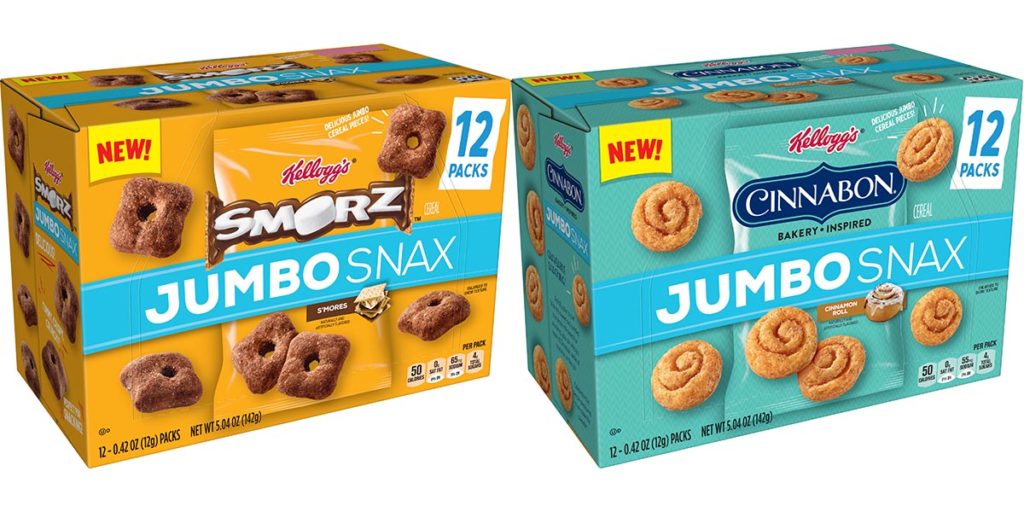 New Kellogg's Smorz & Cinnabon Jumbo Snax