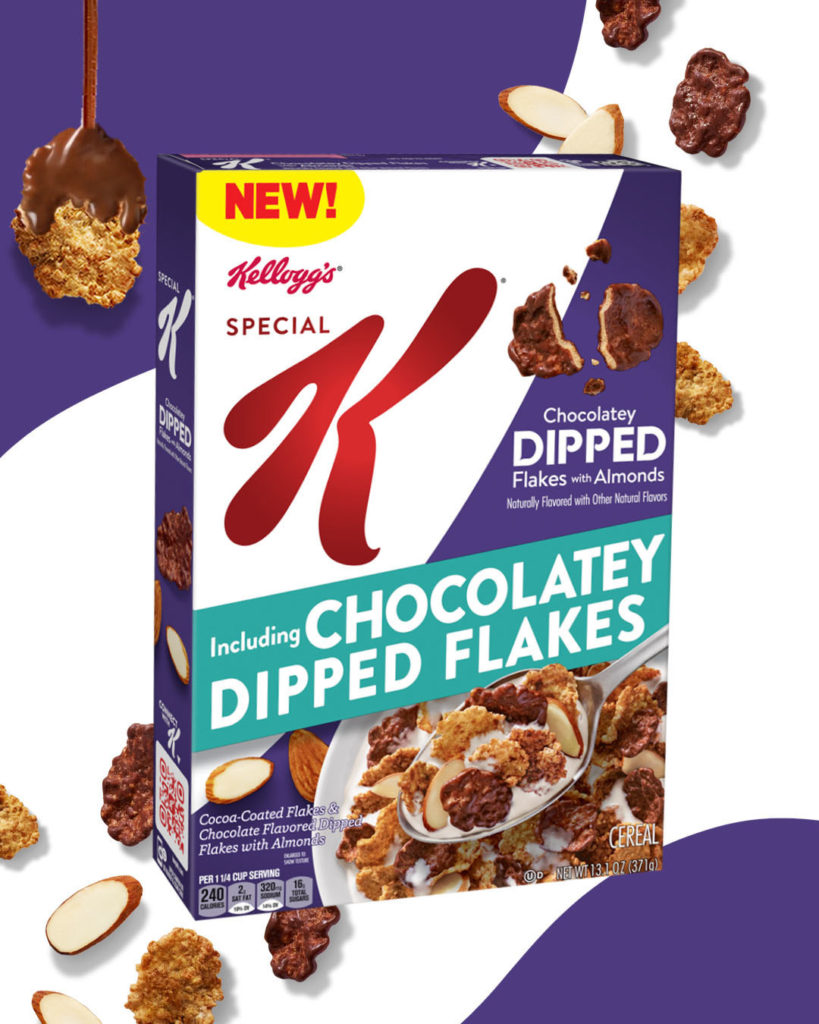 New Chocolatey Almond Special K with Chocolate-Dipped Flakes Box