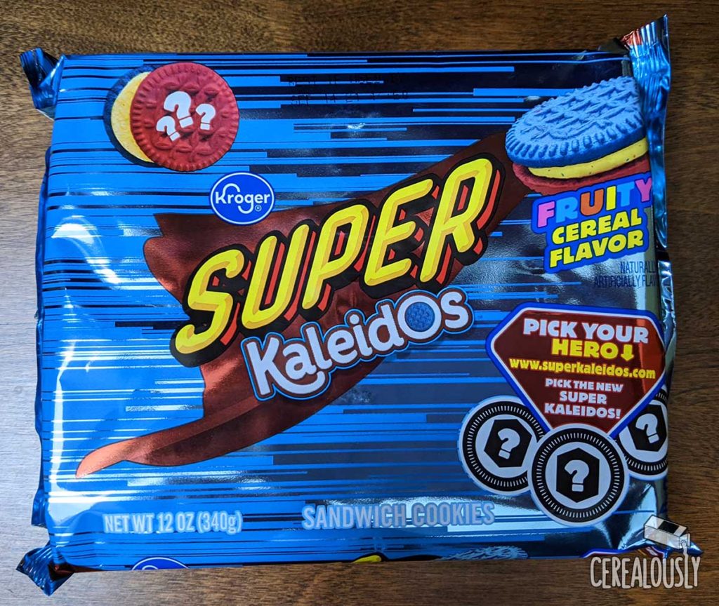 New Kroger Super Kaleidos Fruity Cereal Cookies Review Packaging