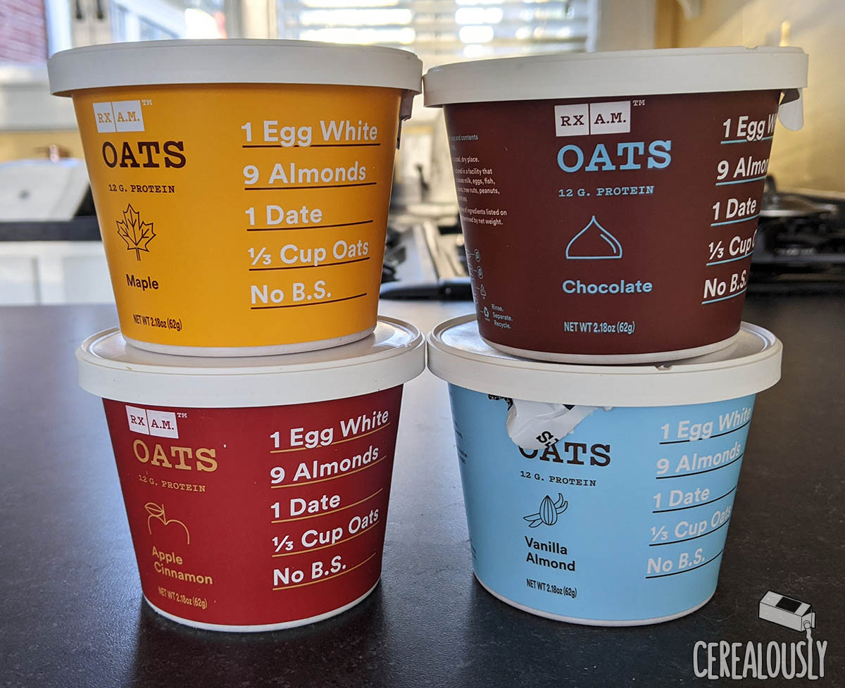 Review Rxbar Oatmeal 4 Flavors Cerealously