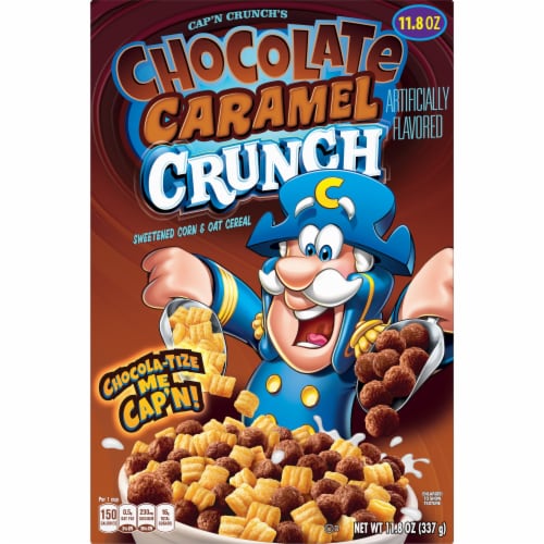 New Cap'n Crunch Chocolate Caramel Crunch Cereal Box
