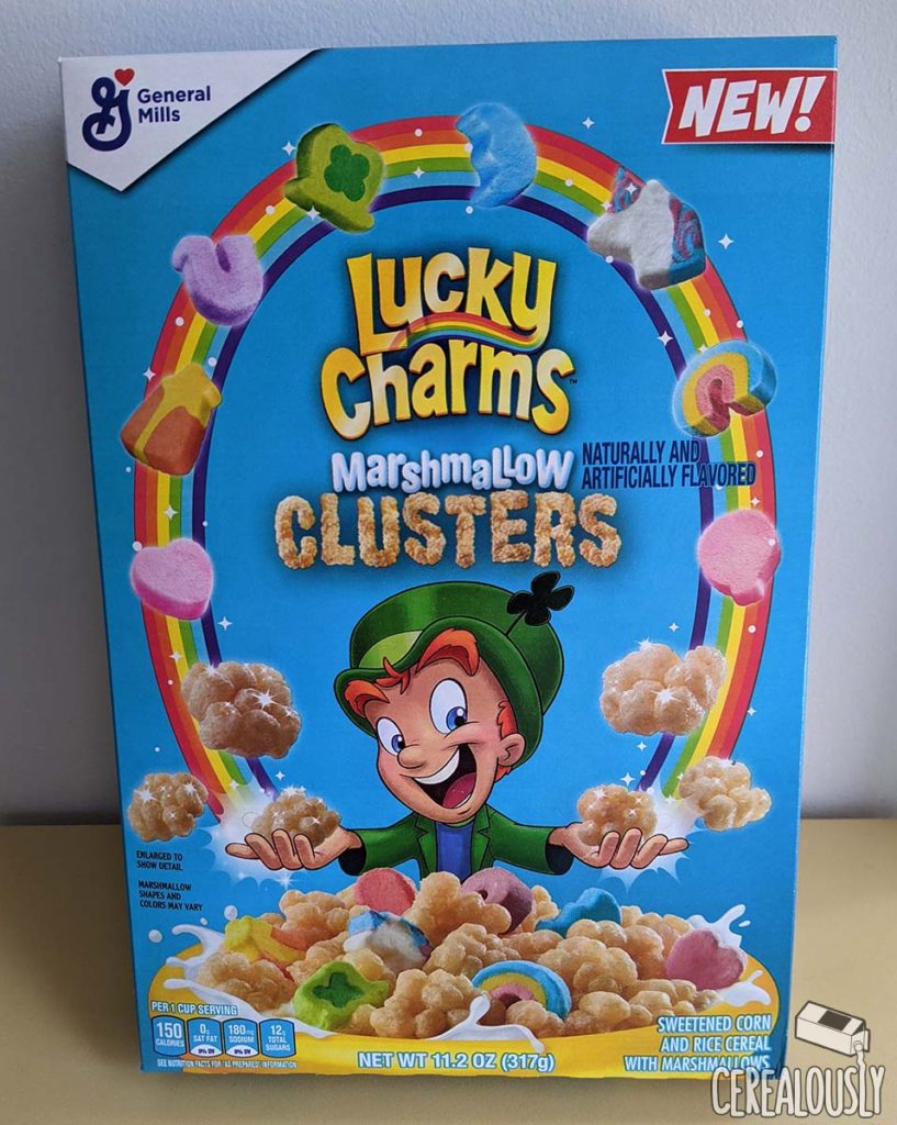 New Lucky Charms Marshmallow Clusters Review Box