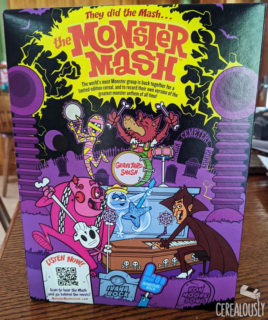 New Monster Mash Cereal Review – Back