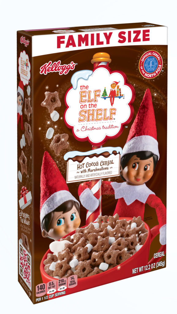 New Elf on the Shelf Hot Cocoa Cereal Box