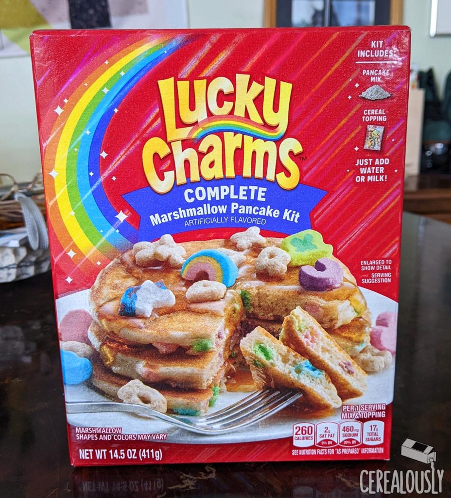 Lucky Charms Marshmallow Pancake Kit Review Box