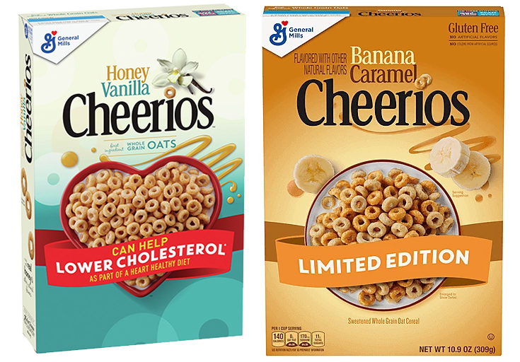 New Cheerios 2022 - Honey Vanilla and Banana Caramel