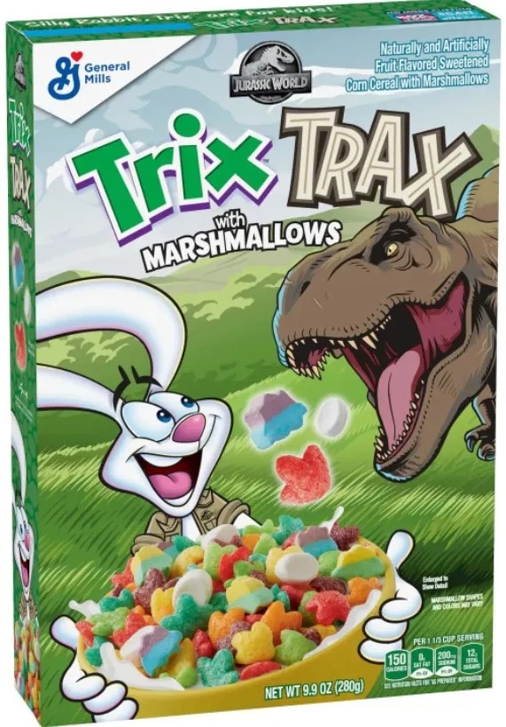 Trix Trax Cereal Box