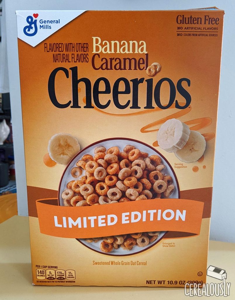 New Banana Caramel Cheerios Review - Box