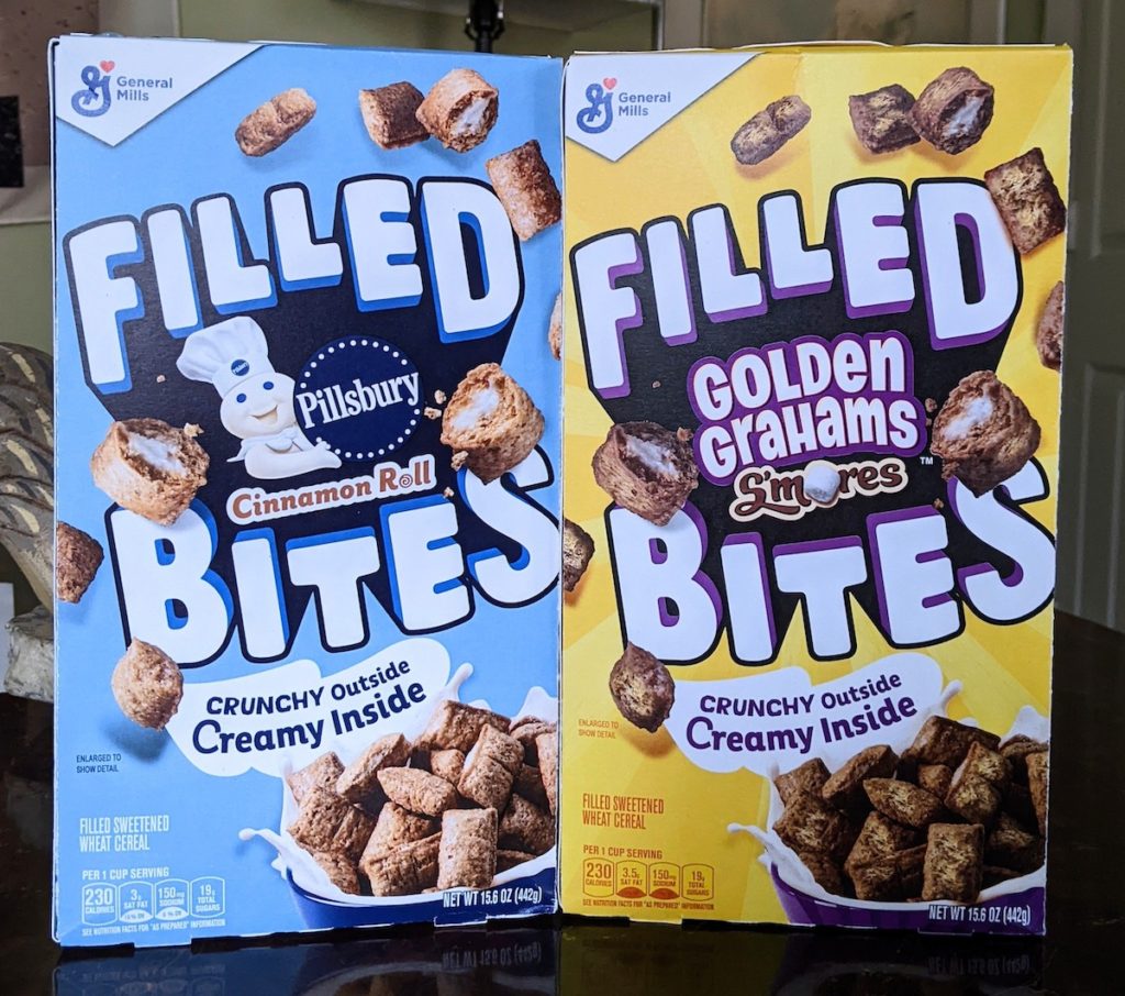 New General Mills Filled Bites Cereal Review – Boxes