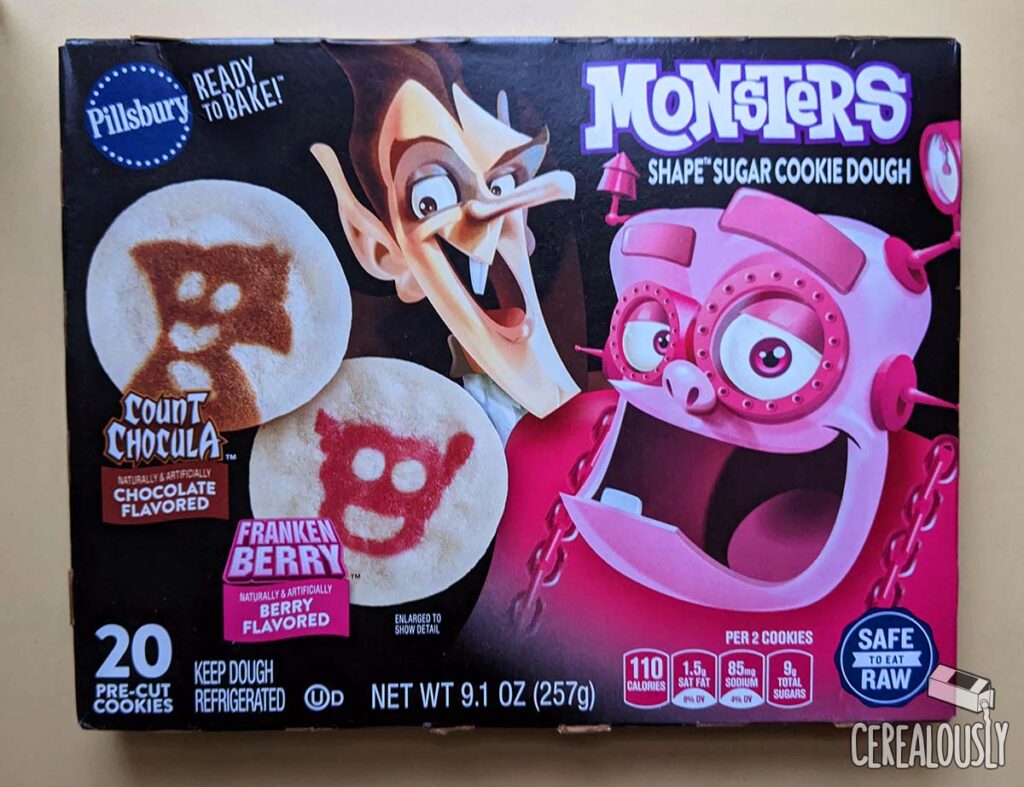 New Pillsbury Monster Cereal Shape Cookies Review - Box