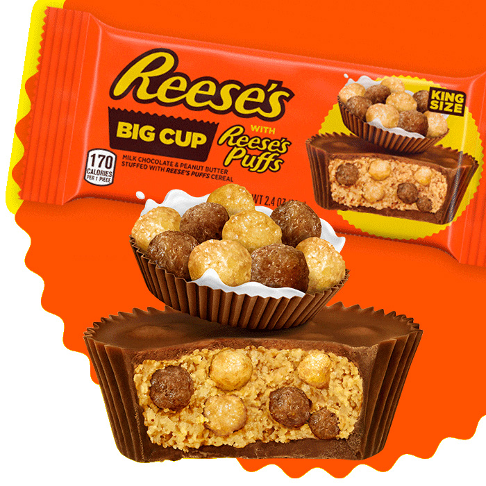 New Reese's Big Cups with Reese's Puffs