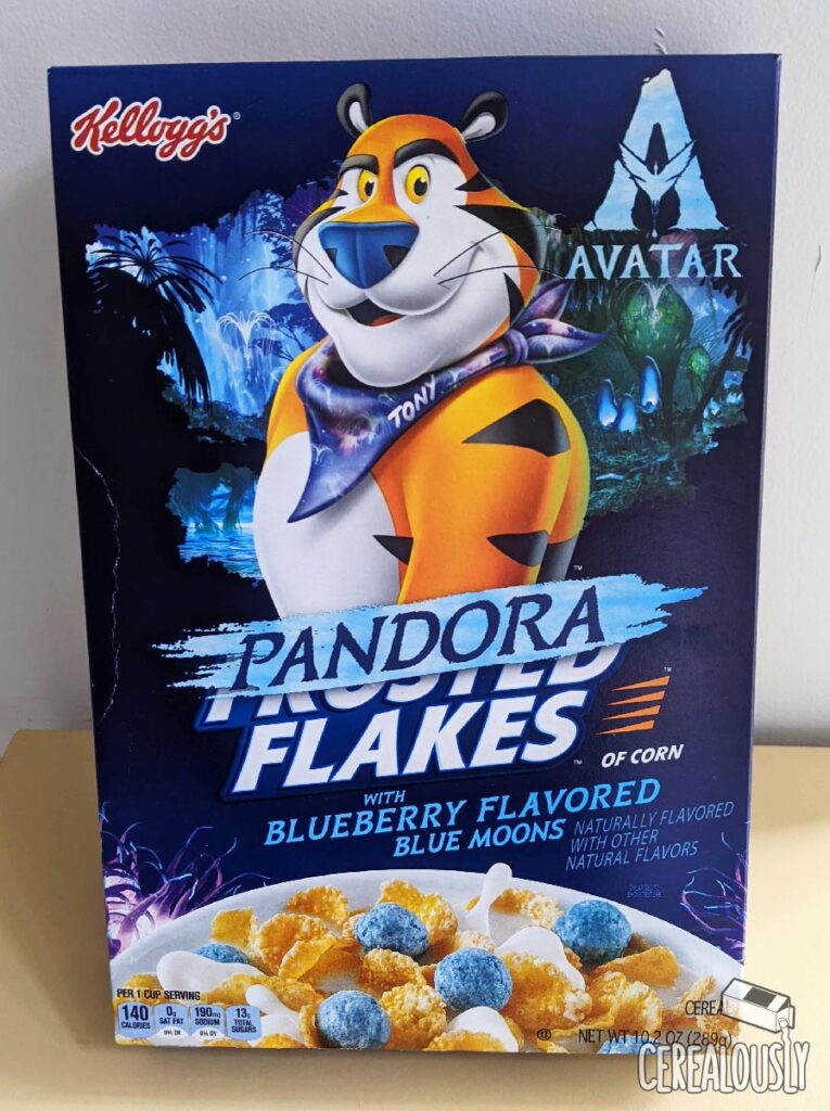 New Kellogg's Frosted Pandora Flakes - Avatar Cereal Box