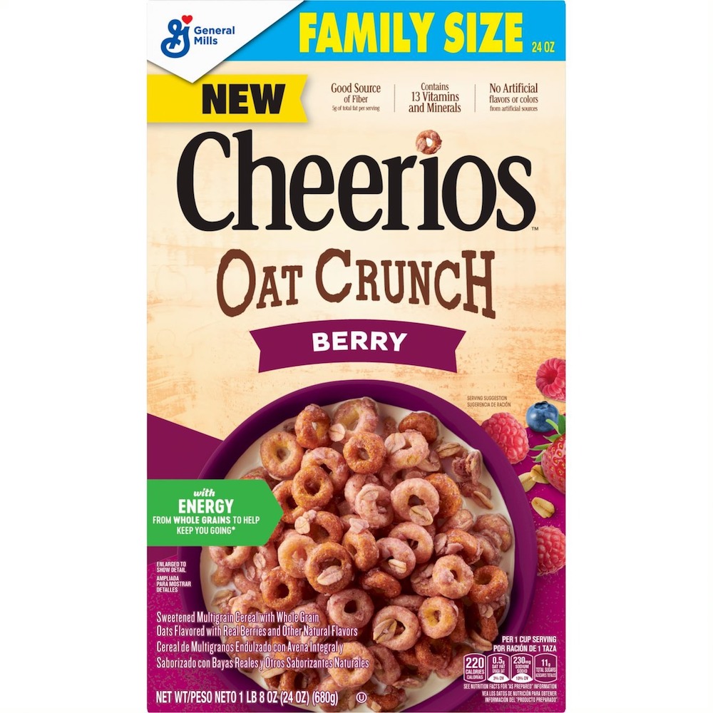 New Cheerios Berry Oat Crunch
