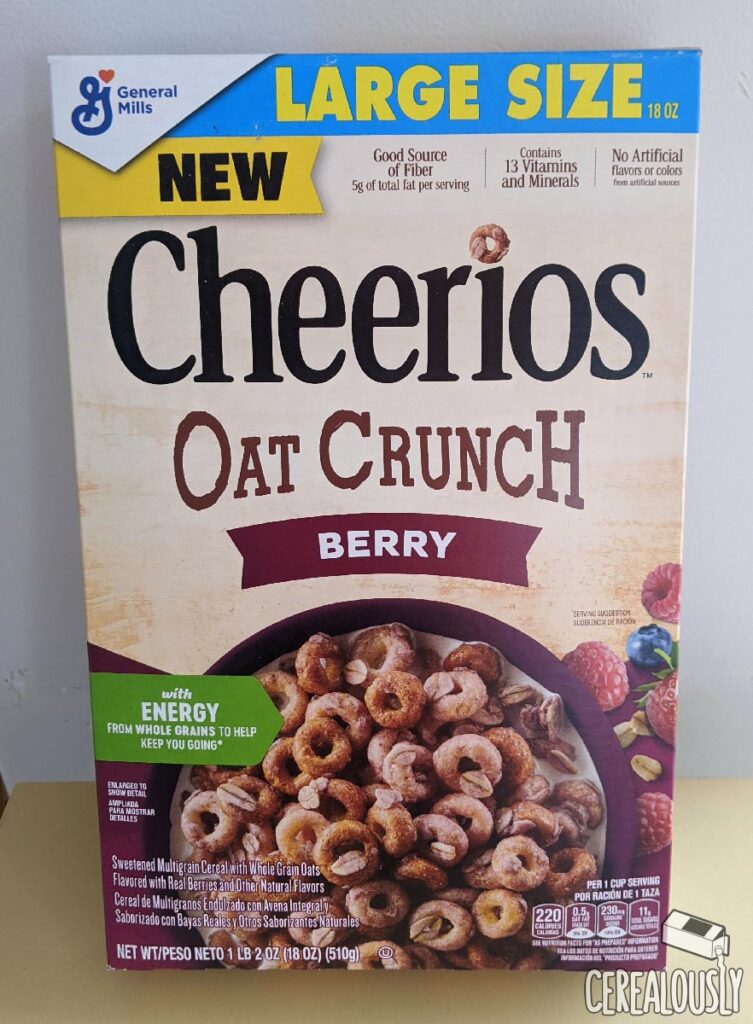 New Cheerios Berry Oat Crunch Review - Box