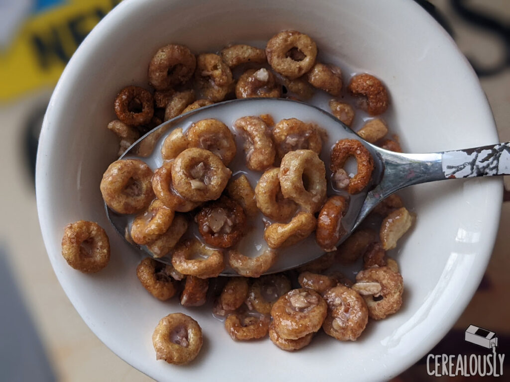 New Cheerios Berry Oat Crunch Review - Cereal in Milk