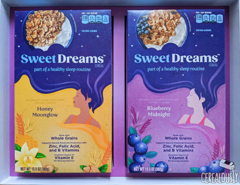 New Sweet Dreams Cereal Review - Boxes