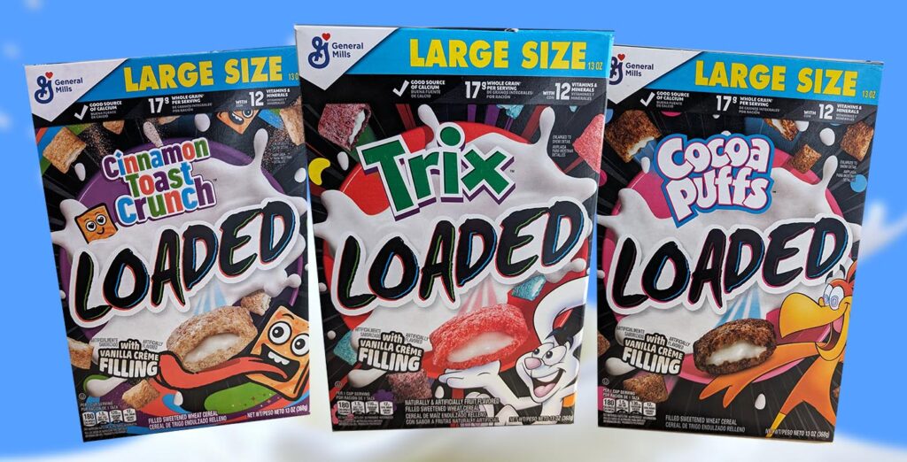 General Mills New Loaded Cereals Review Boxes