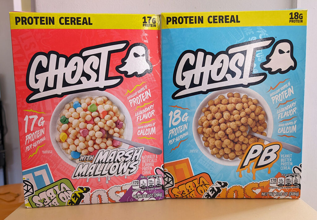New Ghost Protein Cereal Review – Boxes