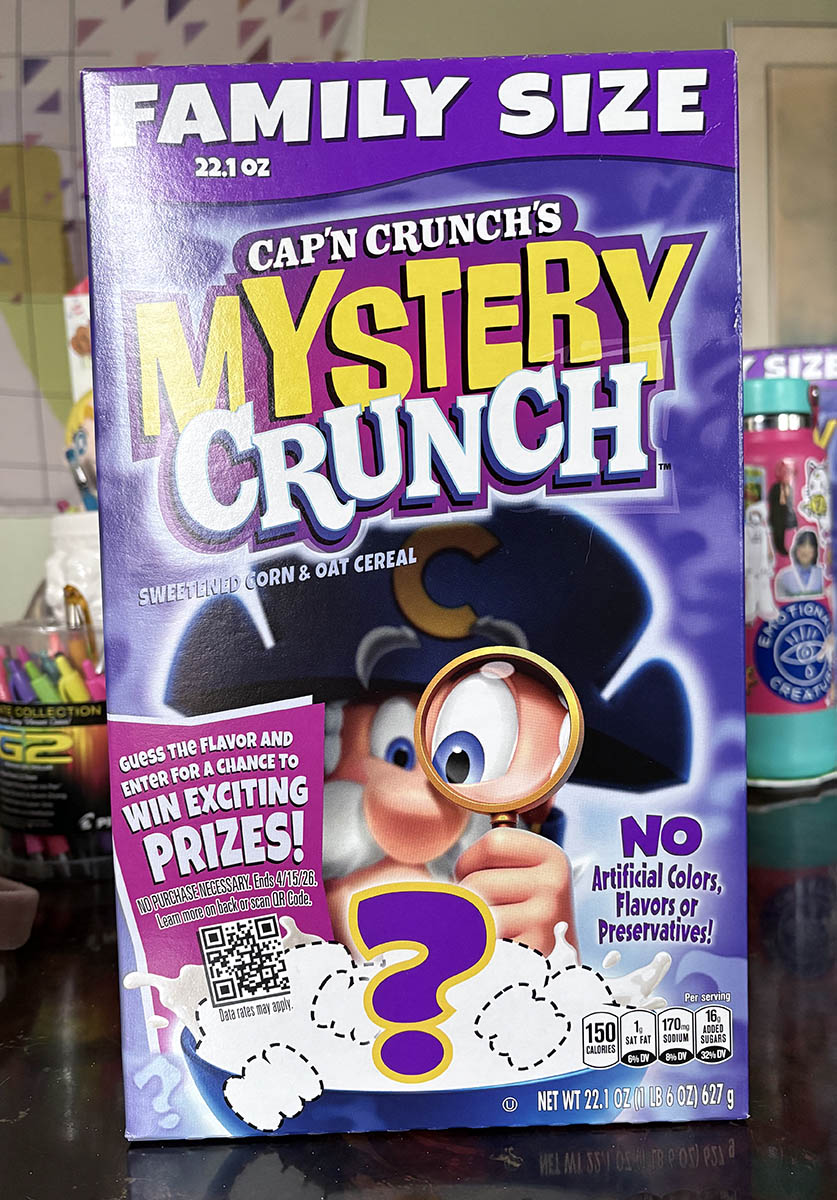 Cap'n Crunch's Mystery Crunch Review – Box